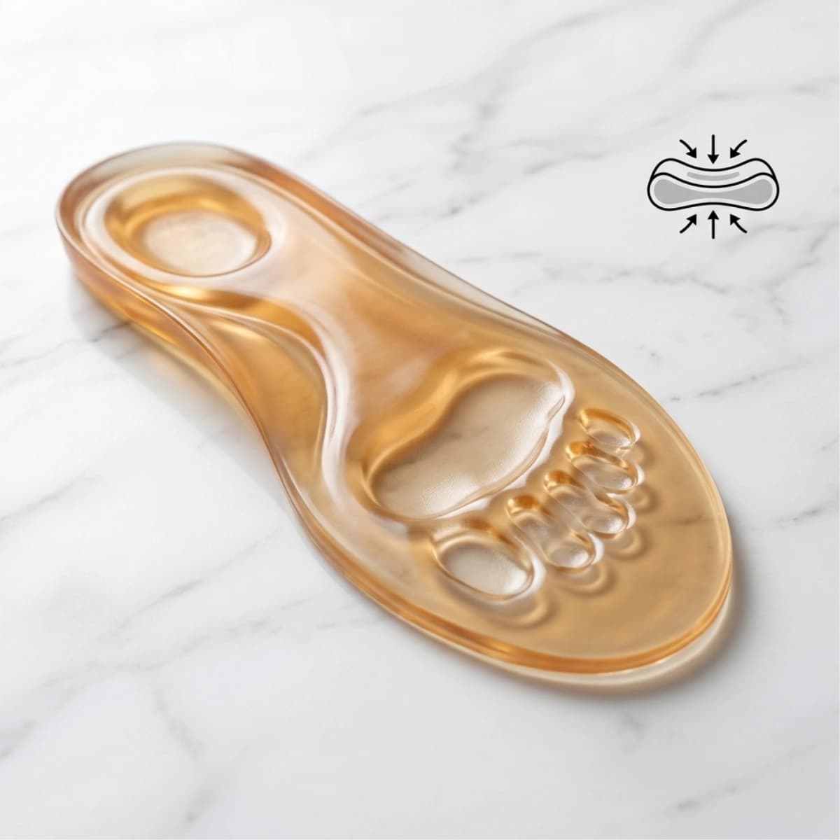 Suola in gel che ammortizza gli urti